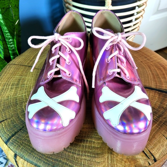 Iron Fist Shoes - Iron Fist HOLOGRAPHIC Platforms